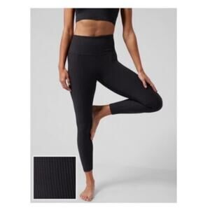 Athleta Elation Rib Tight- Small- Black